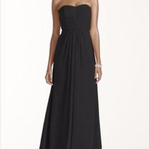 ⚡️SOLD⚡️Mori Lee Black Strapless Dress